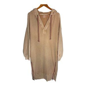 Free People Tan Spur of The Moment Hoodie
